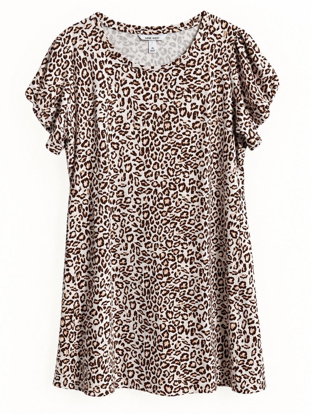 Nine West Leopard Print Shirt Dress / Long Tunic | XL